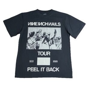 Nine Inch Nails T Shirt S Black Inverted Crowd Peel It Back Tour Merch NEW *spot